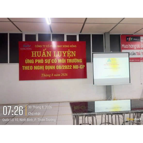 NGÀY 30/8 – TẬP HUẤN, DIỄN TẬP ỨNG PHÓ SỰ CỐ CHẤT THẢI